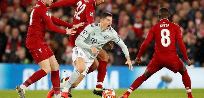  凯恩头槌制胜拜仁憾平利物浦  