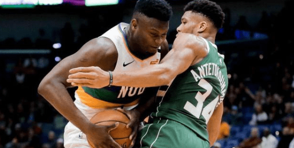  锡安隔扣字母哥引热议，鹈鹕终结雄鹿不败  